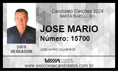 Candidato JOSE MARIO 2024 - SANTA ISABEL - Eleições