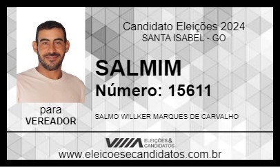 Candidato SALMIM 2024 - SANTA ISABEL - Eleições