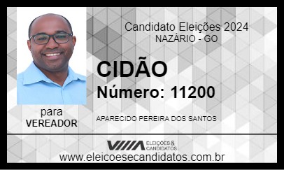 Candidato CIDÃO 2024 - NAZÁRIO - Eleições