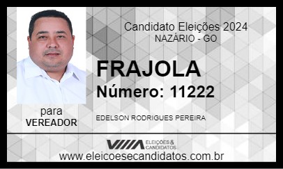 Candidato FRAJOLA 2024 - NAZÁRIO - Eleições