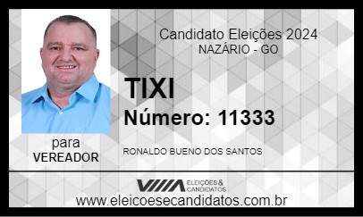 Candidato RONALDO TICHI 2024 - NAZÁRIO - Eleições