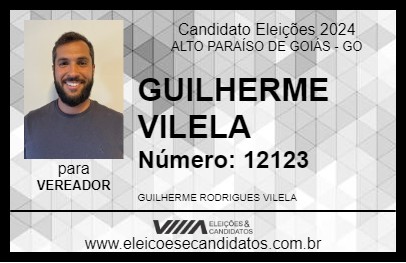 Candidato GUILHERME VILELA 2024 - ALTO PARAÍSO DE GOIÁS - Eleições