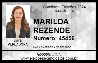 Candidato MARILDA REZENDE 2024 - CATALÃO - Eleições