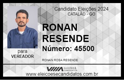 Candidato RONAN RESENDE 2024 - CATALÃO - Eleições