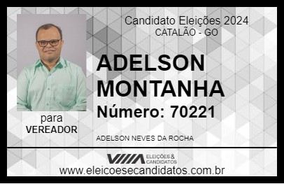 Candidato ADELSON MONTANHA 2024 - CATALÃO - Eleições