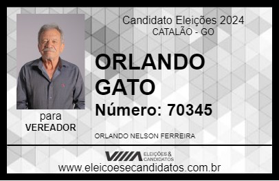 Candidato ORLANDO GATO 2024 - CATALÃO - Eleições