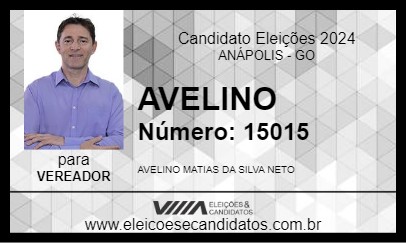 Candidato AVELINO 2024 - ANÁPOLIS - Eleições