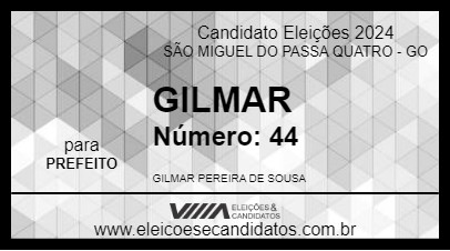 Candidato GILMAR 2024 - SÃO MIGUEL DO PASSA QUATRO - Eleições