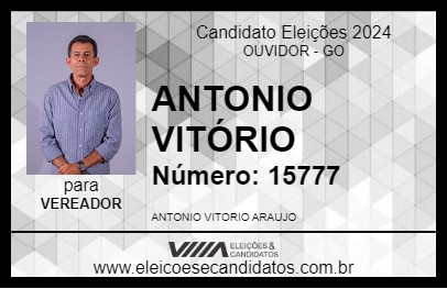 Candidato ANTONIO VITÓRIO 2024 - OUVIDOR - Eleições