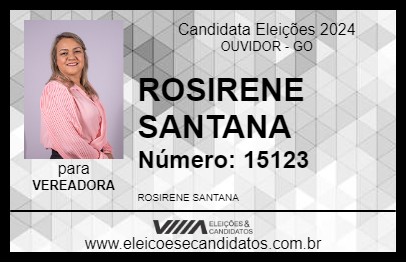 Candidato ROSIRENE SANTANA 2024 - OUVIDOR - Eleições