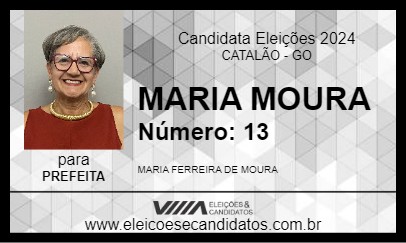 Candidato MARIA MOURA 2024 - CATALÃO - Eleições