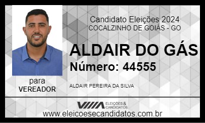 Candidato ALDAIR DO GÁS 2024 - COCALZINHO DE GOIÁS - Eleições