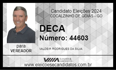 Candidato DECA 2024 - COCALZINHO DE GOIÁS - Eleições