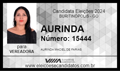 Candidato AURINDA 2024 - BURITINÓPOLIS - Eleições