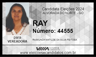 Candidato RAY 2024 - ALVORADA DO NORTE - Eleições