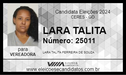 Candidato LARA TALITA 2024 - CERES - Eleições