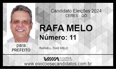 Candidato RAFA MELO 2024 - CERES - Eleições