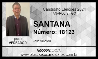 Candidato SANTANA 2024 - ANÁPOLIS - Eleições