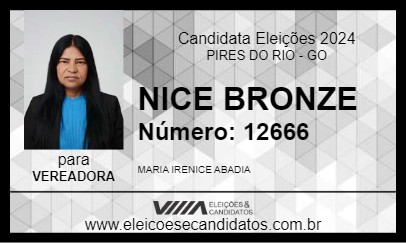 Candidato NICE BRONZE 2024 - PIRES DO RIO - Eleições