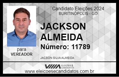 Candidato JACKSON ALMEIDA 2024 - BURITINÓPOLIS - Eleições