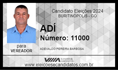 Candidato ADÍ 2024 - BURITINÓPOLIS - Eleições