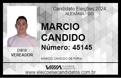 Candidato MARCIO CANDIDO 2024 - ALEXÂNIA - Eleições