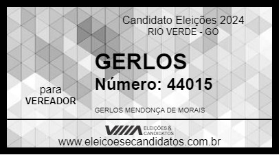 Candidato GERLOS 2024 - RIO VERDE - Eleições