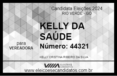 Candidato KELLY DA SAÚDE 2024 - RIO VERDE - Eleições