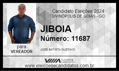 Candidato JIBOIA 2024 - DIVINÓPOLIS DE GOIÁS - Eleições