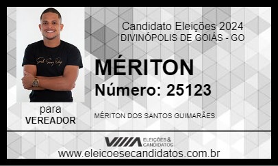 Candidato MÉRITON 2024 - DIVINÓPOLIS DE GOIÁS - Eleições