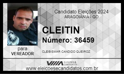 Candidato CLEITIN 2024 - ARAGOIÂNIA - Eleições