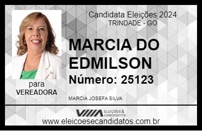 Candidato MARCIA DO EDMILSON 2024 - TRINDADE - Eleições