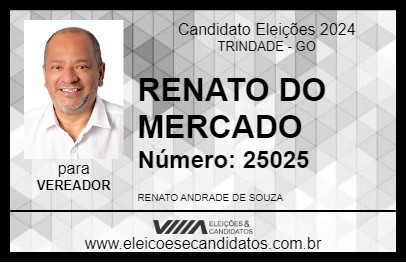 Candidato RENATO DO MERCADO 2024 - TRINDADE - Eleições