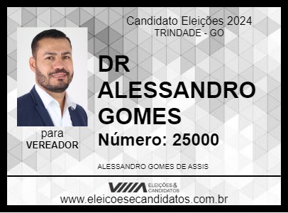 Candidato DR ALESSANDRO GOMES 2024 - TRINDADE - Eleições