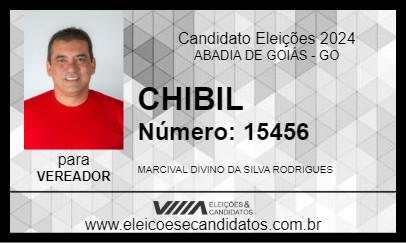 Candidato CHIBIL 2024 - ABADIA DE GOIÁS - Eleições