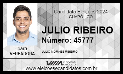 Candidato JULIO RIBEIRO 2024 - GUAPÓ - Eleições