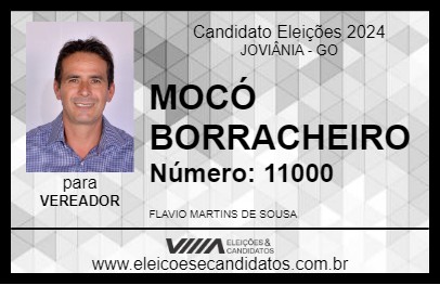 Candidato MOCÓ BORRACHEIRO 2024 - JOVIÂNIA - Eleições