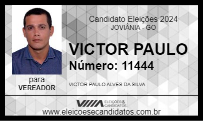 Candidato VICTOR PAULO 2024 - JOVIÂNIA - Eleições