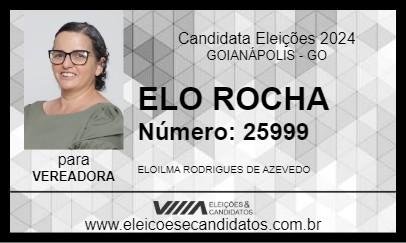 Candidato ELO ROCHA 2024 - GOIANÁPOLIS - Eleições