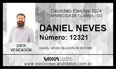 Candidato DANIEL NEVES 2024 - APARECIDA DE GOIÂNIA - Eleições