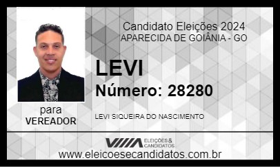 Candidato LEVI 2024 - APARECIDA DE GOIÂNIA - Eleições