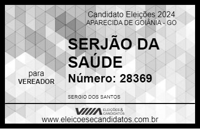 Candidato SERJÃO DA SAÚDE 2024 - APARECIDA DE GOIÂNIA - Eleições