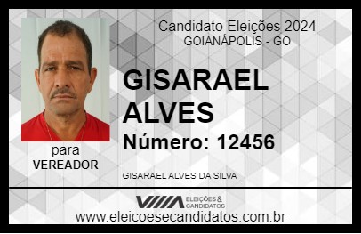 Candidato GISARAEL ALVES 2024 - GOIANÁPOLIS - Eleições