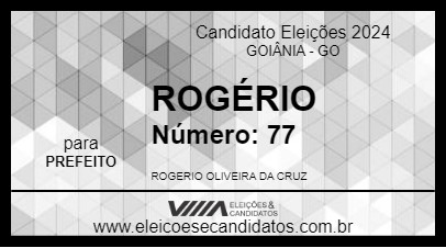 Candidato ROGÉRIO 2024 - GOIÂNIA - Eleições