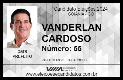 Candidato VANDERLAN CARDOSO 2024 - GOIÂNIA - Eleições