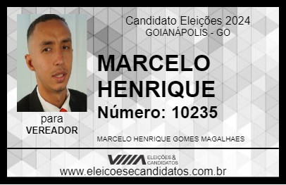 Candidato MARCELO HENRIQUE 2024 - GOIANÁPOLIS - Eleições