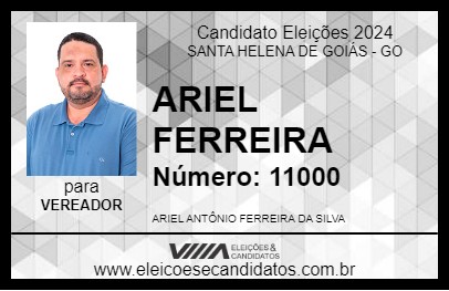 Candidato ARIEL FERREIRA 2024 - SANTA HELENA DE GOIÁS - Eleições