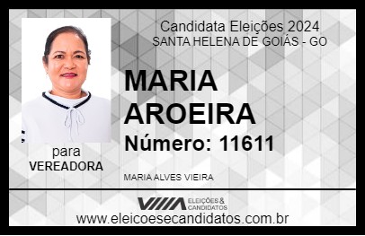 Candidato MARIA ALVES 2024 - SANTA HELENA DE GOIÁS - Eleições