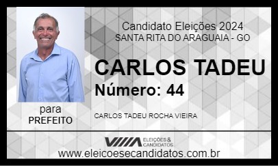 Candidato CARLOS TADEU 2024 - SANTA RITA DO ARAGUAIA - Eleições