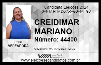 Candidato CREIDIMAR MARIANO 2024 - SANTA RITA DO ARAGUAIA - Eleições